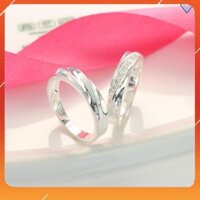 ⚡ KHUYỄN MÃI ⚡ Nhẫn đôi bạc tình yêu, nhẫn cặp bạc giá rẻ khắc tên ND0092 - Trang Sức TNJ