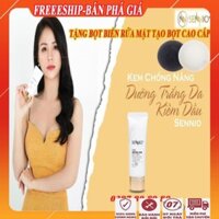 [ KIÊM KEM LÓT KEM NỀN] Kem chống nắng kềm dầu nâng tông da sennio/Kem chống nắng tốt cao cấp đa năng hàn quốc