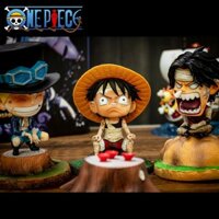 👉 [KM KHỦNG] Mô hình chibi luffy, sabo, ace bị thương ( one piece )