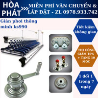 🔥 KS990 Giàn Phơi Hòa Phát, dàn phơi quần áo, xào phơi đồ thông minh gấp gọn. FREESHIP + MIỄN PHÍ LẮP TẠI NHÀ