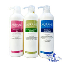 [ LA ] Bộ chăm sóc tóc dầu Aurane Olives Oil Control 750mlx3