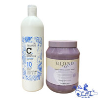 [ LA ] COMBO Tẩy tóc Inebrya + Oxi trợ nhuộm cao cấp NOUVELLE