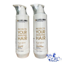 [ LA ] Dầu gội xả siêu dưỡng tóc Luxliss Protects Your Amazing Hair KERATIN Daily Care 500mlx2