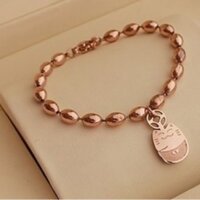 🍀 Lắc tay titan mèo may mắn dây bi lớn