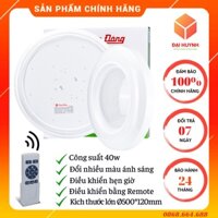 [ LẮP ĐẶT TẠI NHÀ ] Đèn LED Ốp Trần Mặt Trời 40w Đường Kính 500mm Có Điều Khiển Chính Hãng Rạng Đông D LN20L 500/40W.RF