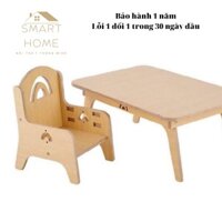 [ Lắp Ghép ] Ghế Cho Bé Mẫu Giáo Chuẩn Montessori, Ngồi Chơi, Ngồi Học, Ăn Dặm Bằng Gỗ PLywood Khắc Tên Bé