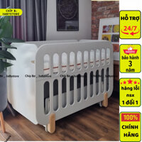 ( lắp tại nhà )NÔI CŨI GỖ  lõi xanh  MDF chất lượng cao dành cho trẻ từ 0 - 3 tuổi bảo hành 3 năm