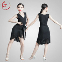 🔥 Latin cho bé 🔥 có hàng sẵn Bộ trang phục biểu diễn khiêu vũ latin Tốt Nghiệp Cuộc Thi Hiệu Suất Huấn Luyện Mặc Latin Váy Mùa hè Chuyên nghiệp Trang phục khiêu vũ latin Latin bé gái váy Chuyên Nghiệp ♜Váy tập nhảy Latin cho trẻ em Bé gái ' Váy tua
