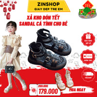 [ Lẻ Size Xả Hàng ] Sandal Chiến Binh Cho Bé Gái Da PU Mềm, Cực Thoải Mái, Cá Tính, Năng Động Bé 4-11 Tuổi SD97