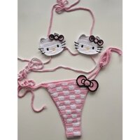 [ Lentry Handmade ] Set bikini Hello Kitty đủ màu phù hợp đi biển