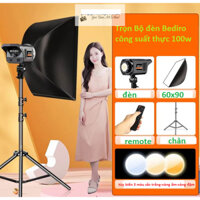 * Link Hoả Tốc* Combo Kit LED Bediro BD800-S 100w softbox 60x90 remote kèm chân đèn2m