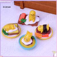 / Lo / 8 Cái / bộ Bức tượng Gudetama có thể sưu tập để trang trí Đồ chơi hình trứng Gudetama Sáng tạo