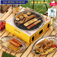 🆕 Lò Nướng Thịt Dùng Một Lần - Tiện Lợi & Đa Năng (Kèm kẹp inox, cọ dầu, than x30 viên)