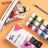 [ LỖ STORE ] Bộ màu vẽ vải Fabric Mont Marte 20ml