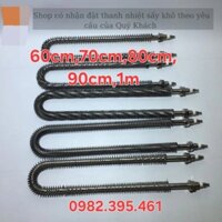 [ Loại 1] điện trở U sấy có cánh tản nhiệt inox 304. dài 60cm ,70cm, 80cm, 90cm, 1m