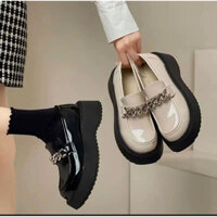 ( Loại 1- Form to) Giày đốc nữ- Giày Oxford siêu xinh đính quai xích- Giày nữ nâng chiều cao MSP 2311 MIMI