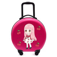 ( LOẠI 1 - Hàng có sẵn - GIAO LUÔN ) Vali kéo, hành lý Vali du lịch trẻ em cho bé trai và bé gái DÁNG TRÒN SIZE 18 INCH