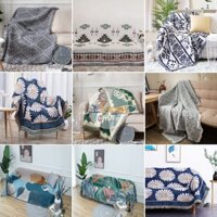 [ Loại 1 ] Khăn Thảm Phủ Sofa chống bụi bẩn, Mền đắp thư giãn, Thảm Sofa Phòng Khách Dệt Họa Tiết