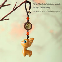 [ Loại 1 ]  Móc Chìa Khoá Xe Máy, Ô Tô Hươu Nhỏ Cầu Bình An Hành Trình An Toàn