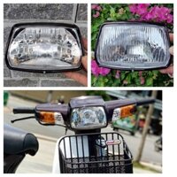 [ LOẠI 1 ] Pha đèn xe DREAM, SUPER DREAM loại 1 ( SP gồm: mặt kiếng, chóa, vòng đèn, bóng đèn, chui đèn)