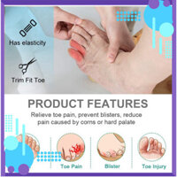 [ loại 1] Vỏ Bọc Silicon Bảo Vệ Ngón Chân Giảm Ma Sát Tiện Dụng