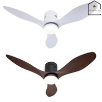 [ LOẠI I - CAO CẤP ] Quạt trần 3 cánh cổ ngắn động cơ inverter dành cho chung cư - trần nhà thấp 6 cấp độ gió rất mát