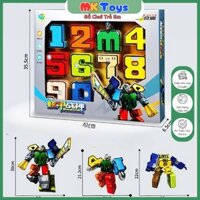 [ Loại Lớn Nhất ] Đồ Chơi Bộ Số Biến Hình Lắp Ráp Robot ,Lắp Ráp Siêu Nhân Cho Bé