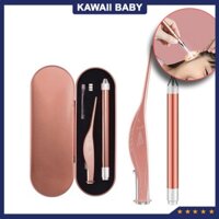 [ LOẠI XỊN ] - Bộ dụng cụ soi, gắp, lấy ráy tai cao cấp có đèn - nhíp ráy tai chuyên dụng có hộp