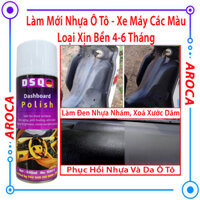 [ Loại Xịn ] Phục hồi nhựa đen ô tô, xe máy - Làm đen nhựa nhám - Làm mới nhựa cũ,ghế da Sprayking các màu