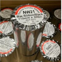 ( loại xịn)Cuộn ruybang mực in mã vạch, giấy than in mã vạch chuyển nhiệt 110mm x 300m Premium, MỰC IN MÃ VẠC CHO 3 TEM