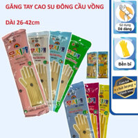 ( Lốc 10 cặp ) Bao , găng tay cao su Đông Cầu Vòng - Đủ size 39cm