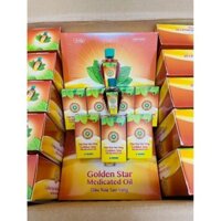 ( lốc 16 chai)  Dầu gió/dầu xoa Sao Vàng Golden Star danapha 5ml giảm  nhức đầu, chóng mặt, cảm lạnh, sổ mũi, buồn nôn