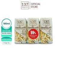 [ Lốc 3 hộp] Sữa Hạt Dẻ Cười Nguyên Chất 137 Degrees 180ml/hộp