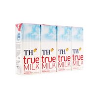 [ LỐC 4 HỘP ] Sữa Tươi Tiệt Trùng Vị Dâu - TH TRUE MILK (I0011295)