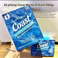 ( Lốc 8 cục ) Xà bông Coast Chính Hãng USA - Mẫu cục 113g