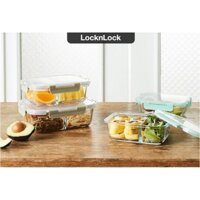[ LOCK&LOCK ] Hộp thủy tinh chia 3 ngăn và 2 ngăn Lock&Lock LLG457 LLG458