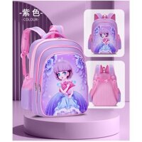 ( LỚP 1-2 ) Balo chống gù cho bé trai gái tiểu học, cặp sách đi học cho nam nữ cấp 1 họa tiết con vật ngộ nghĩnh CG27