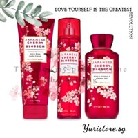 🆈🆄🆁🅸 - Lotion dưỡng thể JAPANESE CHERRY BLOSSOM Bath and Body Works 236gram ( Dạng chai )