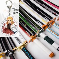 ( Lưỡi Gỗ Dài 1 Mét ) Đạo cụ Cosplay mô hình kiếm gỗ katana, zenitsu, kimetsu no yaiba, zoro roronoa onepiece