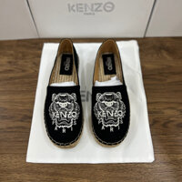 [ Luxury Shop ] Giày Slipon Kenzo đế cói logo thêu mặt Hổ LA on web fullbox bill thẻ phụ kiện