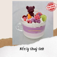 𝐍𝐞̂́𝐧 𝐭𝐡𝐨̛𝐦 ly thuỷ tinh, nến thơm handmade thiết kế theo yêu cầu