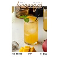 ★ Lycoccafe®  Ly thủy tinh 🍊 Ly cà phê, bạc xỉu 🍊 290ml - 12cái