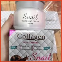 ( Lyngocduyen ) Kem ốc sên dưỡng trắng da an toàn hiệu quả Collagen Deep Cleansing Cream-Thái Lan