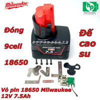 ( M129) Vỏ mạch thay thế pin Millwaukee 12V 9cell (hongphuong)