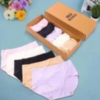 ( M661 )  ) - Hộp 5 quần lót muji Nhật không đường ma ( CHERRI )