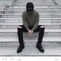 ❌❌( Mã 5677) Quần Jeans Đen Nam Rách Gối