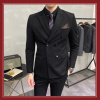 [ Mã CTYV60 giảm đến 50K đơn 999K ] vest nam 6 khuy,bộ vest nam hàn quốc 6 cúc hàng 3 lớp chuẩn phom