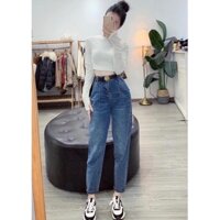 [ Mã FASHIONSALE giảm 10K đơn 50K ] Quần baggy jean trơn, kèm video tự quay