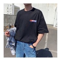 [ Mã GUBO9999 giảm 50k đơn 100k]Áo thun tay lỡ Nam Nữ Dáng Unisex Shopee Form Rộng Big Size 100kg In 100% Cotton