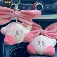 ☆ ★ Mặt dây chuyền nhồi bông Kirby nút bướm, móc khóa xe hơi Xiaohongshu, trang trí ba lô dễ thương cho phụ nữ/888